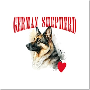 German Shepherd Dog Lover Posters and Art